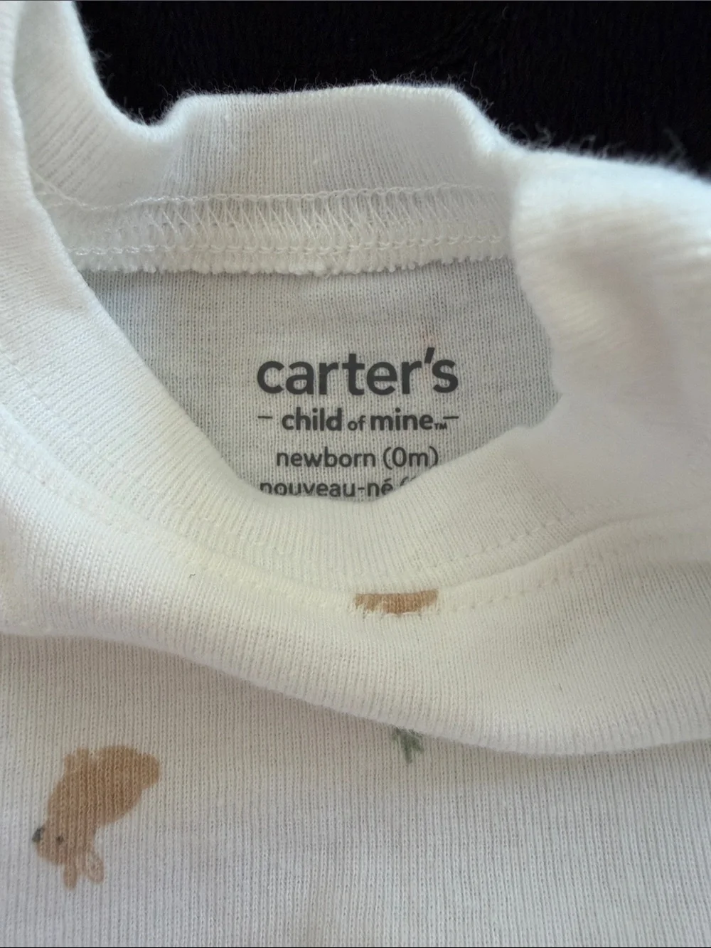 Carter's Gray 'Good Vibes' & White Carrot Print Short Sleeve Tees